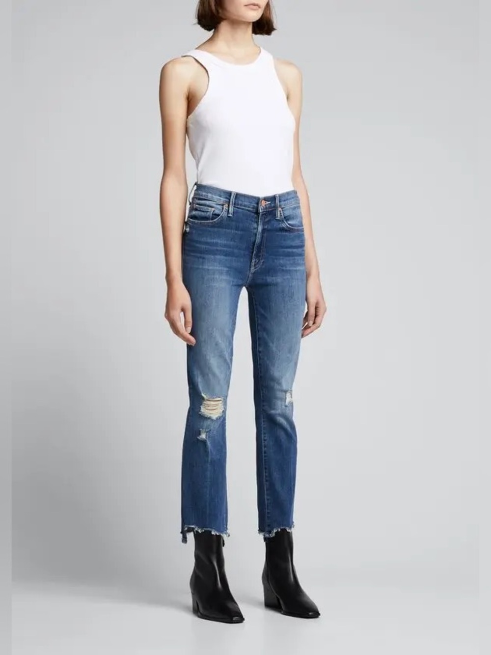 Mother the Insider Crop Step Fray, BNWT, size 26
